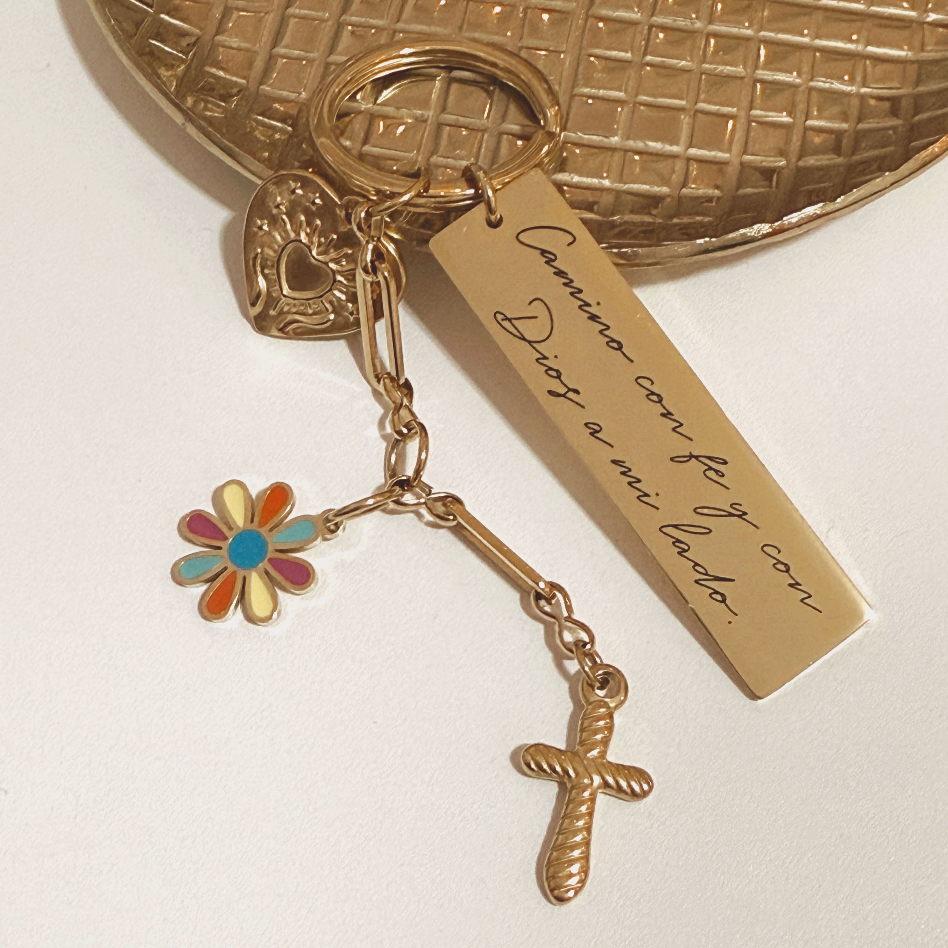 Camino con fe...keychain