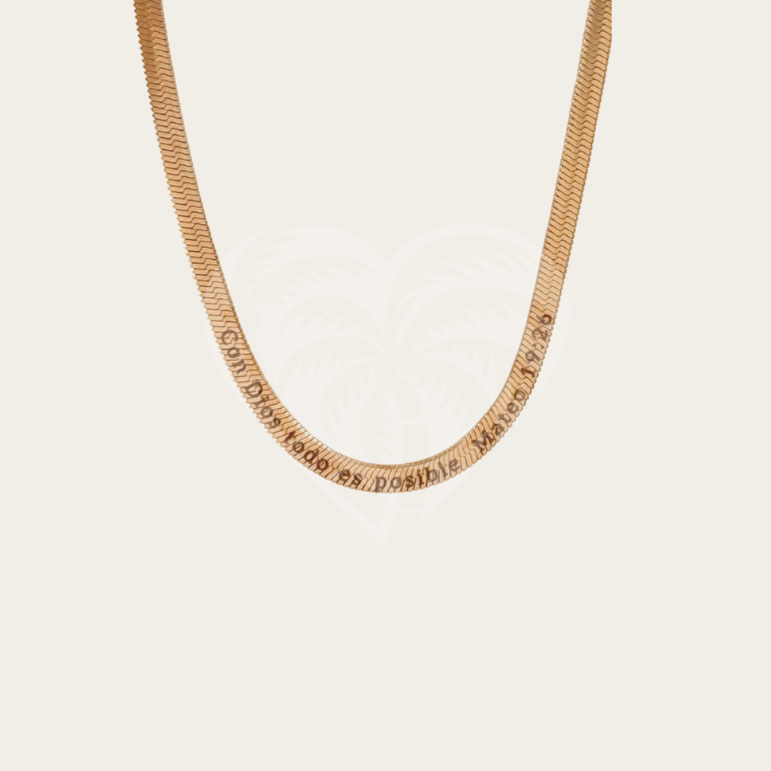 Con Dios todo es posibole Necklace
